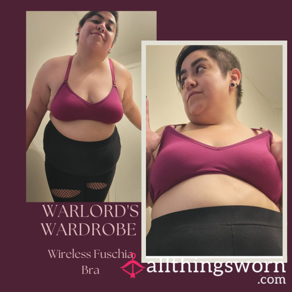 Warlord's Wardrobe: Wireless Fuchsia Bra