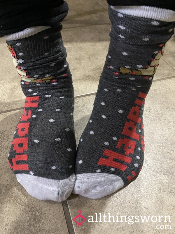 Worn Holiday Socks