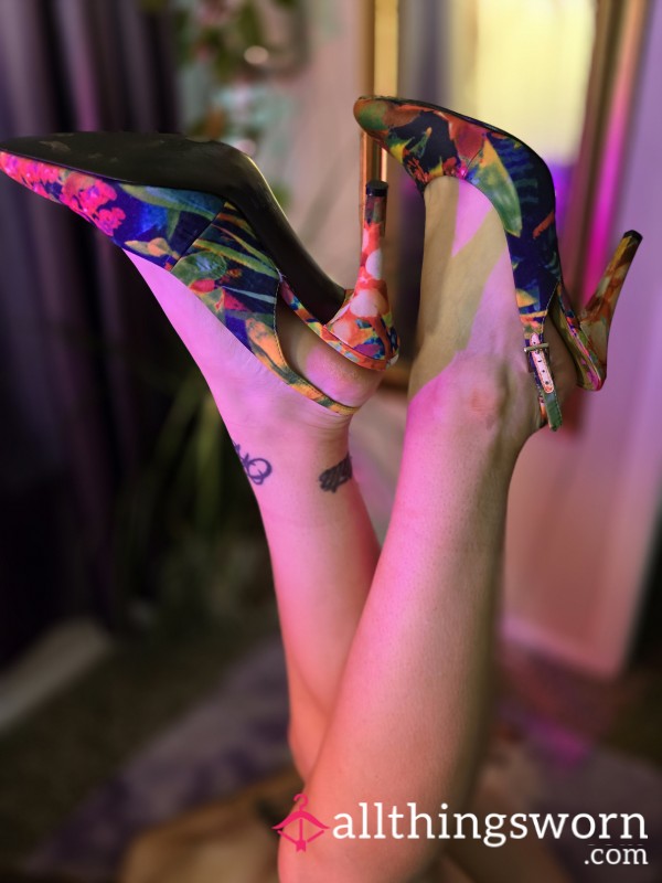 Worn Out Rainbow Heels