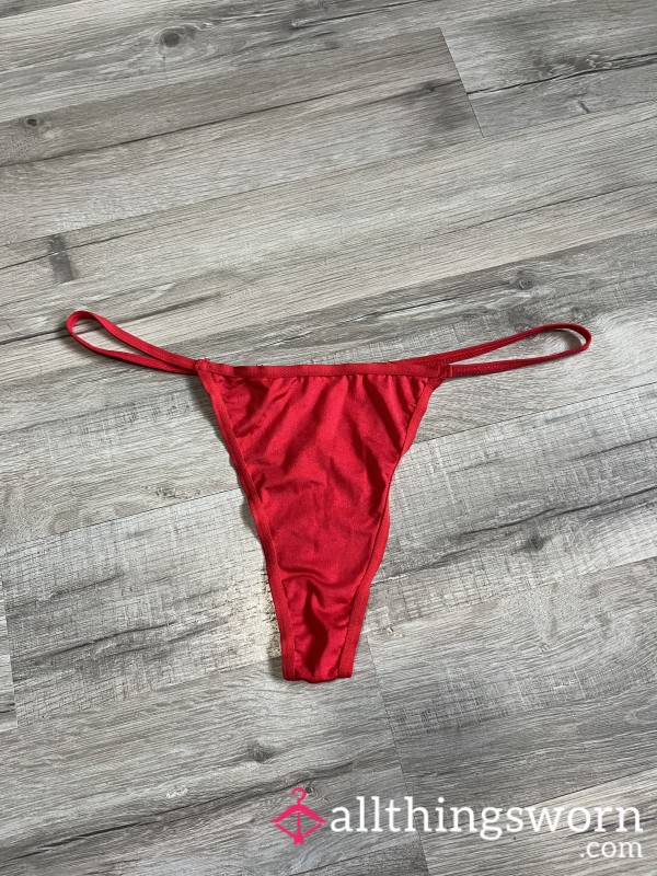 Worn Red Thongs