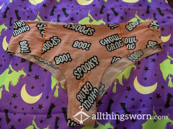 WORN TODAY Vs Halloween Panties Worn By Thick Goth Girl 🦇