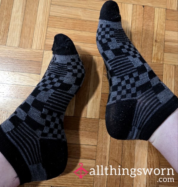 Wornout Black Ankle Socks || US Shipping And Custom Pics Incl.