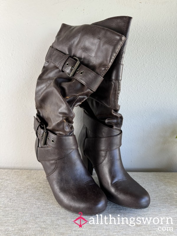 Xhilaration Brown Boots, Women’s Size 5 1/2 (US)