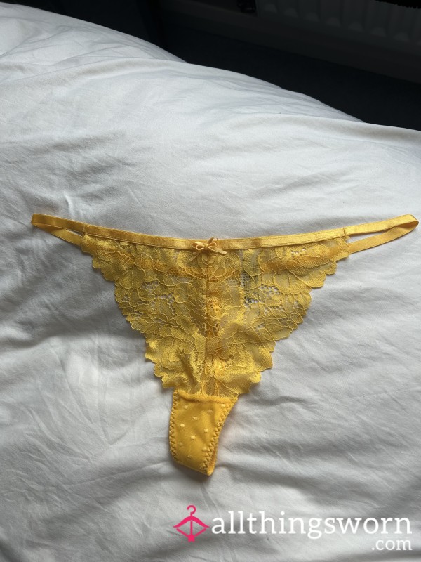 💛Yellow Ann Summers, Sexy Lace G-String💛