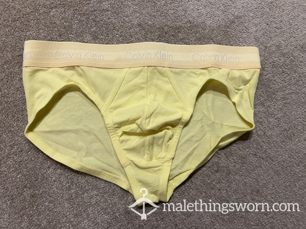 Yellow Calvin Klein Medium Briefs