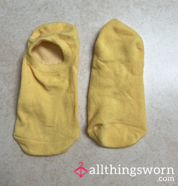 Yellow No- Show Socks | 3 Day Wear!